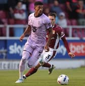 Former Pompey man Reeco Hackett is in excellent form for Lincoln City. Pic: Getty.