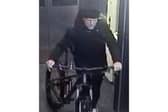 Police have released the image of a man they would like to speak to after £40,000 worth of belongings was taken from a property in Petersfield.