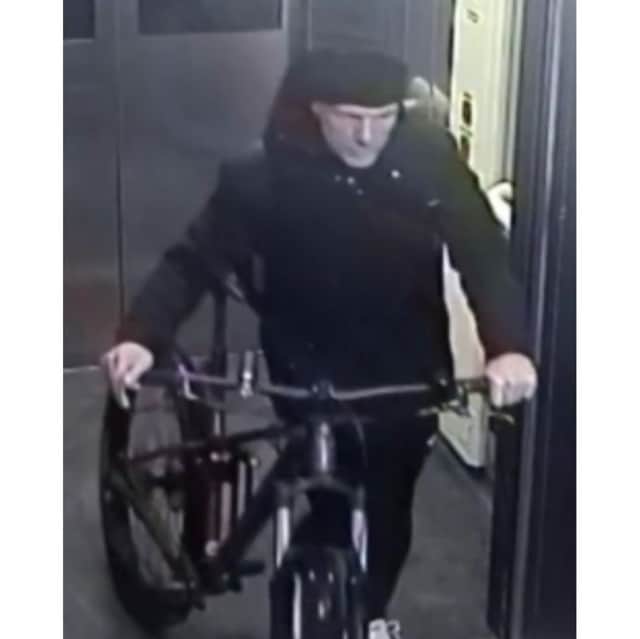 Police have released the image of a man they would like to speak to after £40,000 worth of belongings was taken from a property in Petersfield.