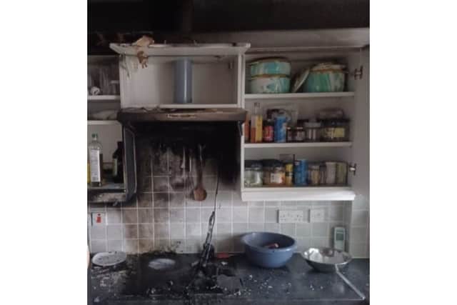 Firefighters have responded to a kitchen fire in Clanfield.