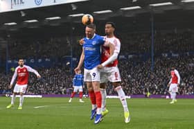 Colby Bishop was Pompey's man of the match against Arsenal, according to Gaffer For A Day Mark Harvey. Picture: Graham Hunt/ProSportsImages