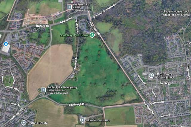 Current site at Southleigh, Denvilles, Havant