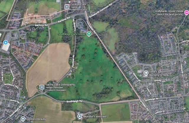 Current site at Southleigh, Denvilles, Havant