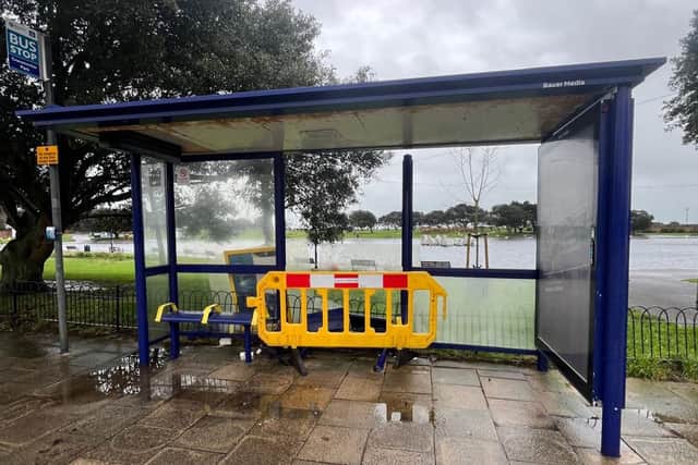 A car ploughed into Craneswater Park bus shelter, in Southsea, on January 13 causing significant damage.