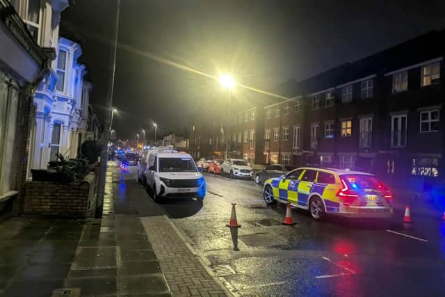 Police officers blocked off Highland Road at the start of the week following a crash involving a car and a pedestrian. 


Pictured: Tom Rayner