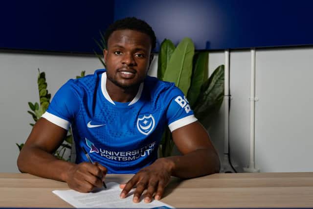 Millenic Alli has signed on loan for Pompey for the rest of the season. Picture: Portsmouth FC