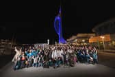 Supporters gathered in large numbers in front of the Spinnaker Tower for the launch of Portsmouth's UK City of Culture bid. Picture: Millstream Productions