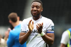 Pompey are closing in on Derby County's Ebou Adams. Pic: Getty