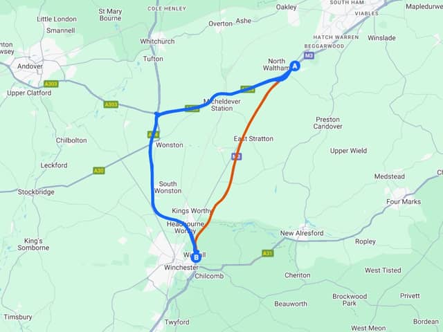 There will be a major diversion route in place on the M3 while work takes place between junction 9 and 8. 