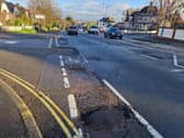 Pothole repairs in London Road, Widley, Waterlooville