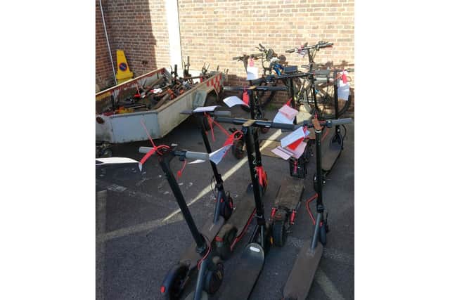 Over 35 e-bikes and e-scooters were seized in Portsmouth on Tuesday, January 20 as city-wide police operation targeted crime hotspots.
