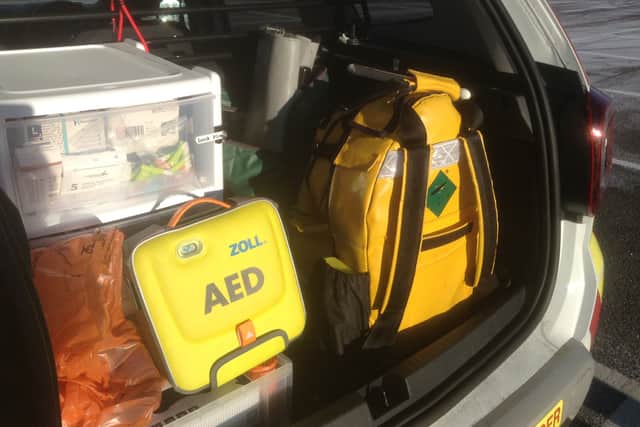 Gosport and Lee-on-Solent Community First Responders' medical kit