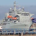 RFA Argus will be leaving HMNB Portsmouth on Monday (February 23), after being stuck alongside HMNB Portsmouth for several months.