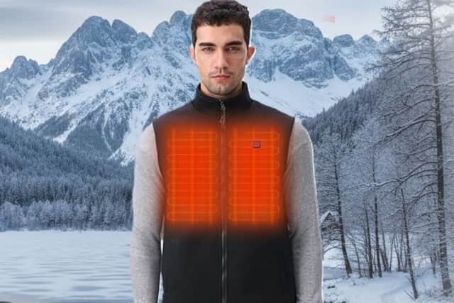 There are 15 heat sheets in the vest, and three temperature settings