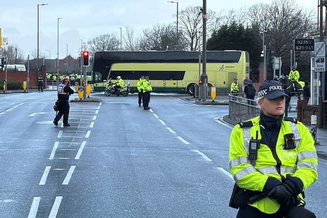 Southampton fans arriving at Fratton Park