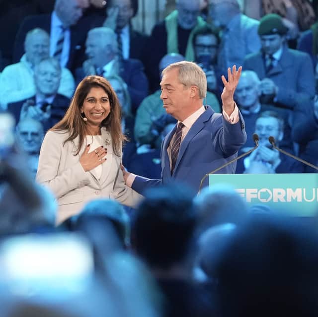 Suella Braverman and Nigel Farage