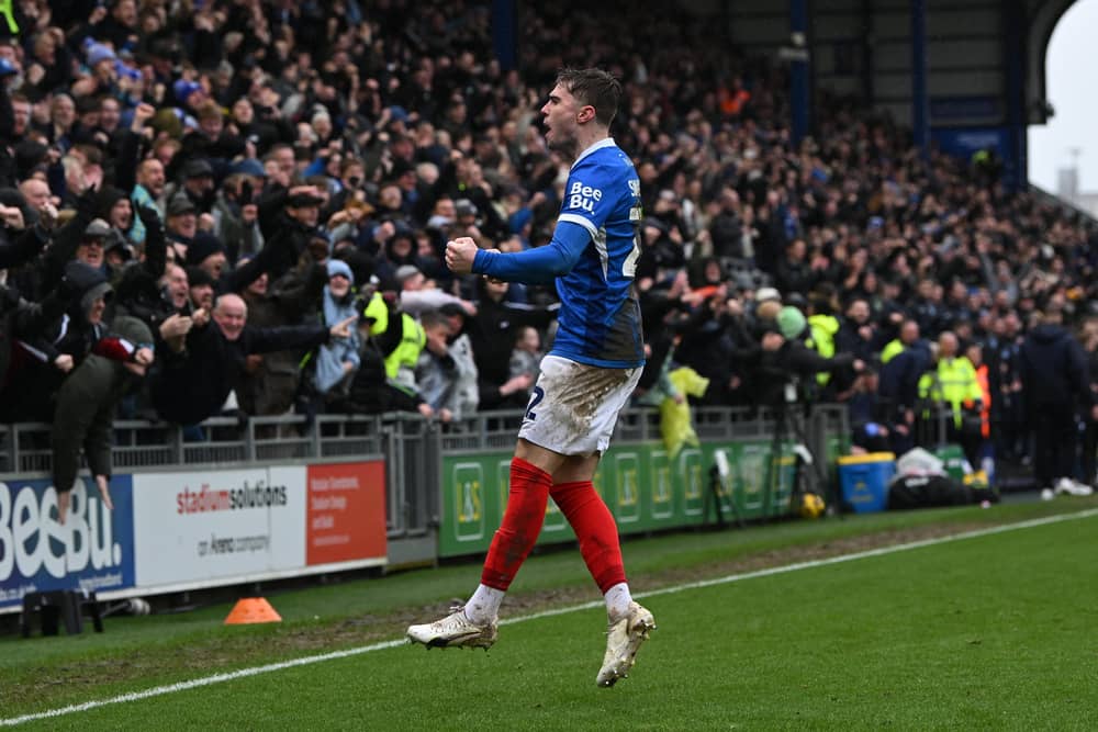 Pompey defender Zak Swanson has been dealing with his own fitness issues. Pic: Graham Hunt/ProSportsImages