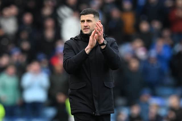 Pompey boss John Mousinho. Pic: Graham Hunt/ProSportsImages