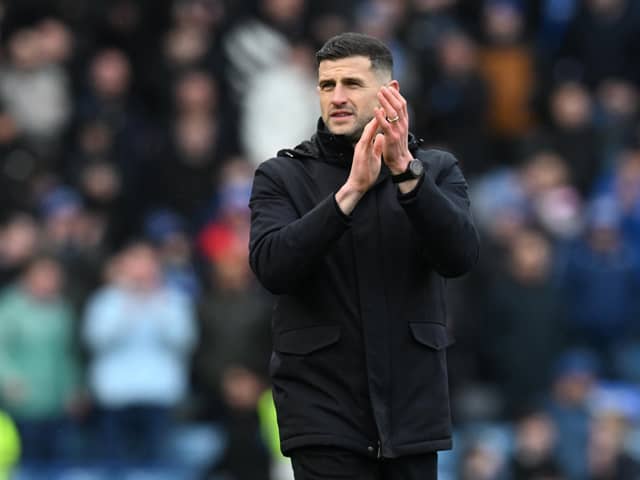 Pompey boss John Mousinho. Pic: Graham Hunt/ProSportsImages