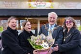 From left, directors Shannon Mitchison and Nicky Timberlake, Lord Mayor of Portsmouth Cllr Gerald Vernon-Jackson and Lady Mayoress Helena Cole at the opening of Lottie's Florist.
Picture: Chris Moorhouse (240126-26)