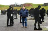 The dismantling of the Standing with Giants exhibition at Royal Armouries Fort Nelson near Fareham, started on Tuesday, January 27, 2026. Pictured is: Dan Barton, founder and CEO of Standing with Giants. 