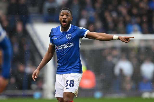 Ebou Adams has swiftly established himself as a Fratton Park favouring following his move from Derby. Picture: Graham Hunt/ProSportsImages