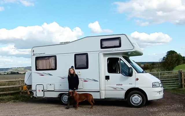 Sherry Smith is now rent and mortgage free, after using her divorce settlement to pay for a motorhome, which she lives in full time. Picture: Sherry Smith / SWNS
