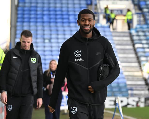 Pompey new boy Aji Alese. Pic: Graham Hunt/ProSportsImages