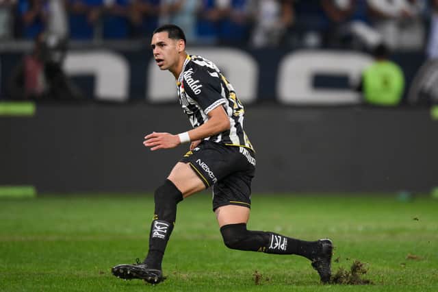 Santos attacker Gustavo Caballero is poised for a loan move to Pompey. Picture: Pedro Vilela/Getty Images