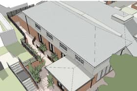 Aerial view of the new bedrooms at Thalassa Nursing Home, Gosport