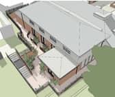 Aerial view of the new bedrooms at Thalassa Nursing Home, Gosport