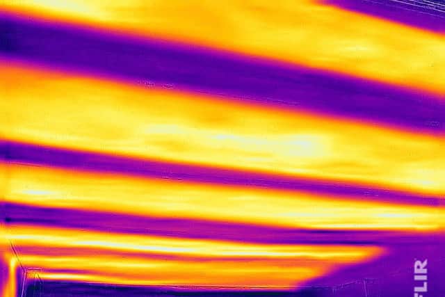 The paper heats up a building's fabric to lower moisture saturation in walls