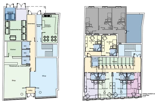 The layout of the new nine-bed HMO at 135 High Street, Gosport
