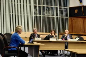 Left to Right Cllr Lesley Meenaghan, Cllr Kevin Casey, Cllr Kirsten Bradley and Cllr Alan Scard at Gosport Borough Council regulatory board meeting on January 28