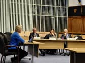 Left to Right Cllr Lesley Meenaghan, Cllr Kevin Casey, Cllr Kirsten Bradley and Cllr Alan Scard at Gosport Borough Council regulatory board meeting on January 28