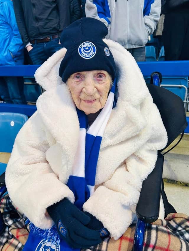 105-year-old Pompey fan Joan Geary