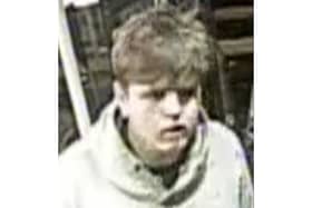 Police would like to speak to this man after a group of teenagers assaulted a man outside Fareham Train Station on December 14.