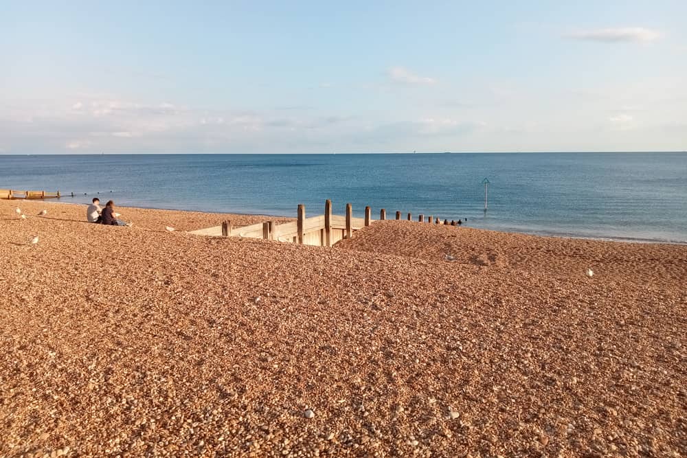 A flood warning has been issued for the seafront in Hayling Island, with residents warned to stay away.