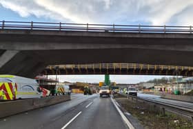 Massive beam in place on the M3
