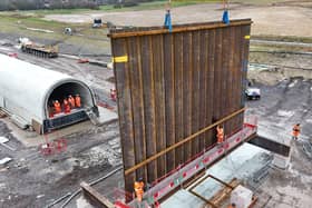 20 tonne steel wall, known as the Culvert Cut Off Wall, is installed at Havant Thicket