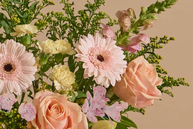 Freddie's Flowers' Sun-washed parchment bouquet.