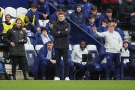 John Mousinho ranked Jacob Brown's debut at Preston as a 'pretty good performance'. Picture: Alun Roberts/ProSportsImages