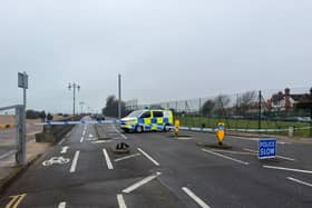 Police have cordoned off Eastney Esplanade  from the Tenth Hole to Southsea Rose Garden. 