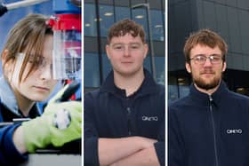 Meet the Portsmouth apprentices using their skills to provide vital support for the Royal Navy. From L: Poppy, George, and Paul.