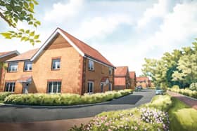 Artist's impression of the Locks Heath housing development