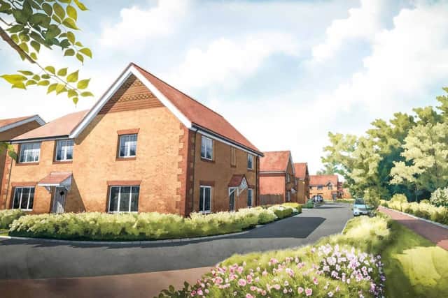 Artist's impression of the Locks Heath housing development
