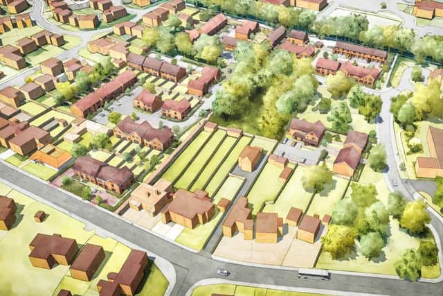 Artist's impression of the Locks Heath housing development