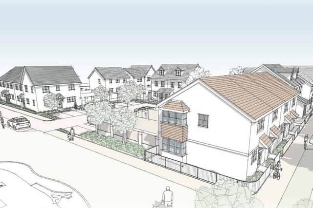 Artist's impression of the Locks Heath housing development