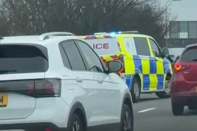 Police at scene of A27 incident