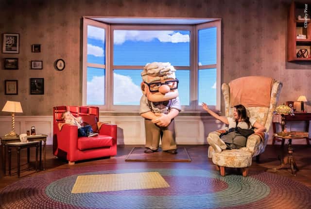 Soar through the skies with Carl Fredricksen from Up.